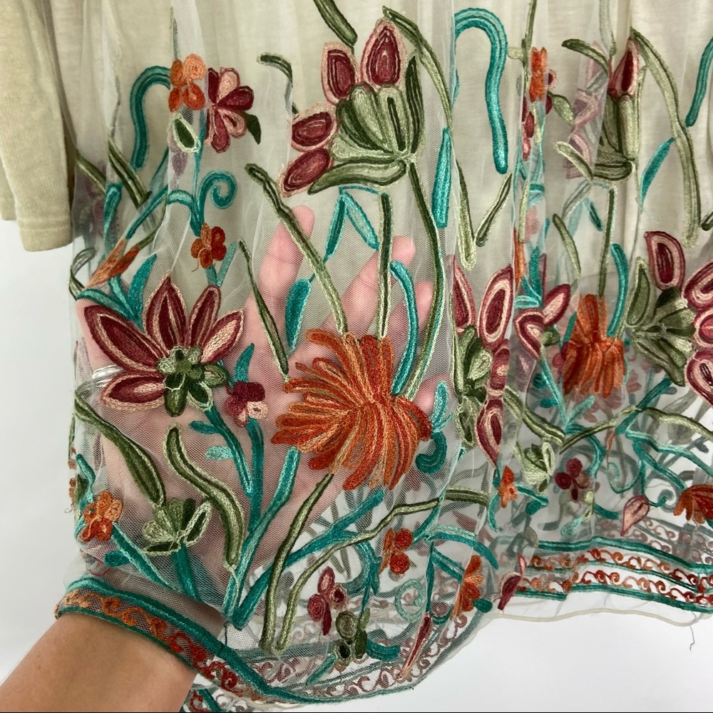 Simply Couture Embroidered Layer Tunic Dress Med - Picture 4 of 13